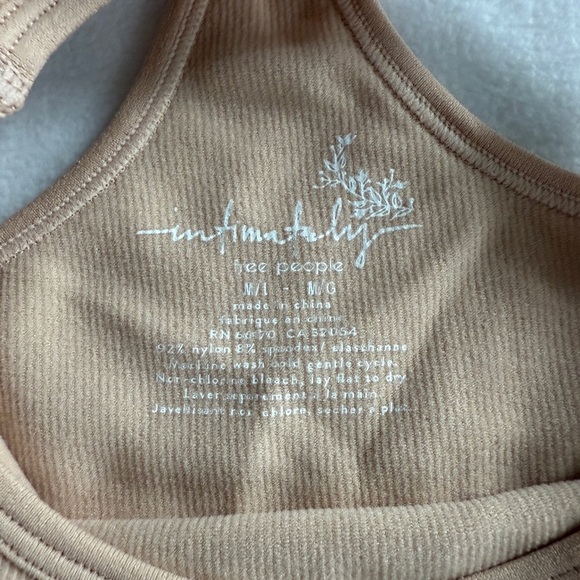 NWT Free People Tan Intimately Crop Top - Size M/L - Picture 3 of 3